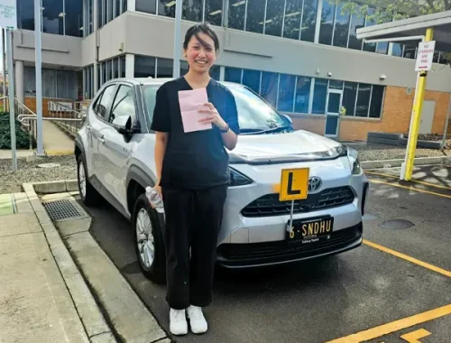 Dual-control automatic training car used for Melbourne driving lessons