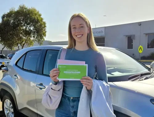Learner driver building real road skills in an automatic lesson